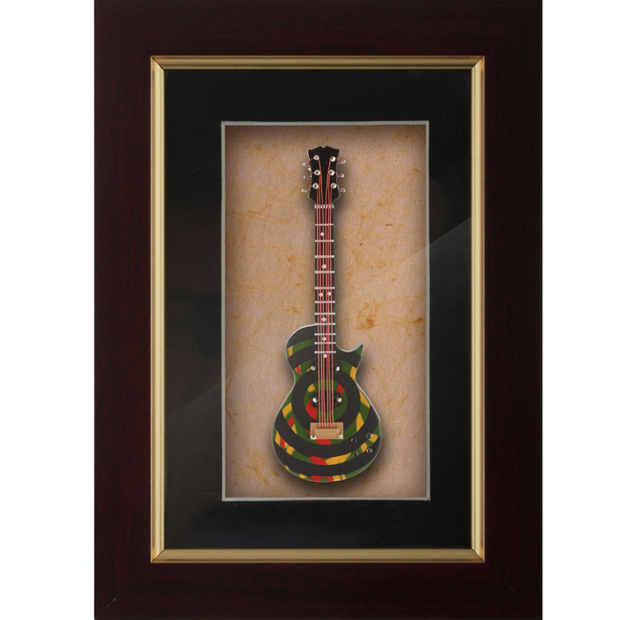 Miniature Black Ring Guitar Decorative frames